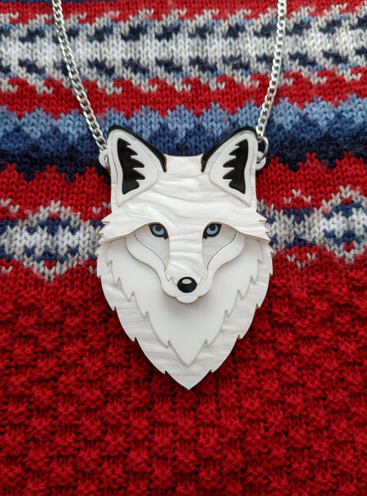 PRE ORDER Fox Necklace - 'Winter'