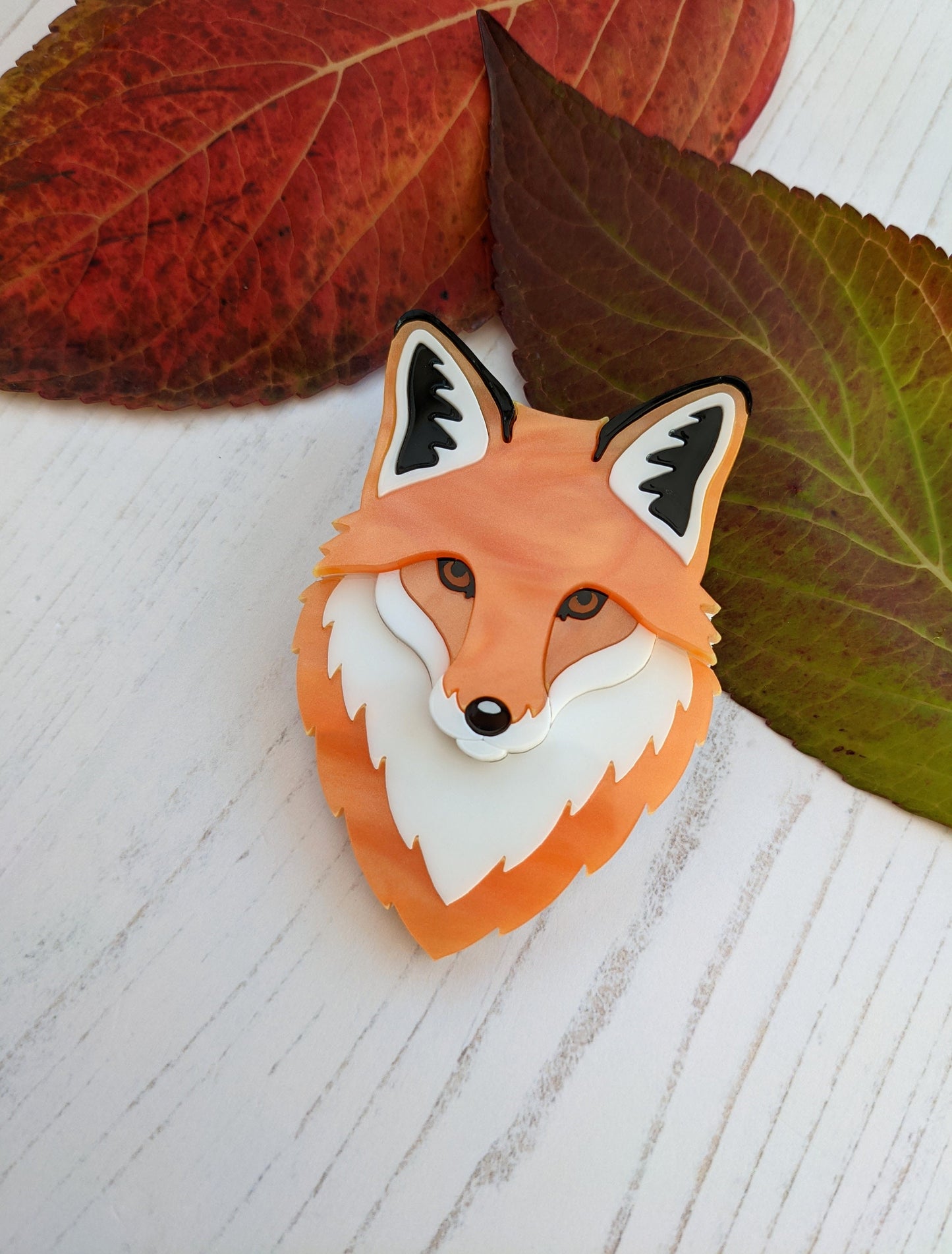 PRE ORDER Fox Brooch - 'Summer'