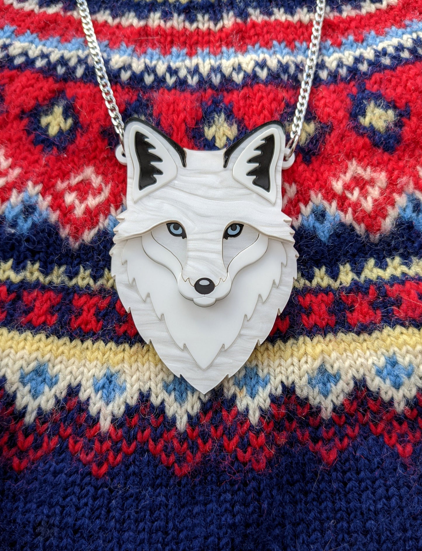 PRE ORDER Fox Necklace - 'Winter'