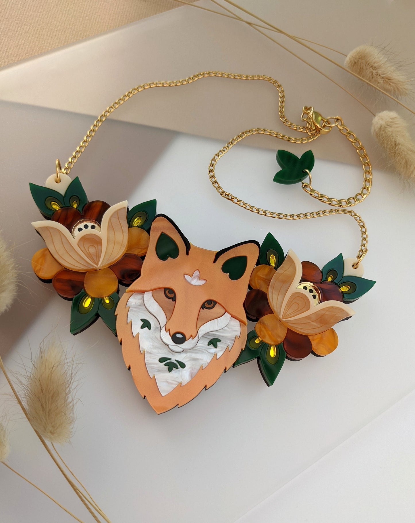 PRE ORDER Folk Fox Bib Necklace