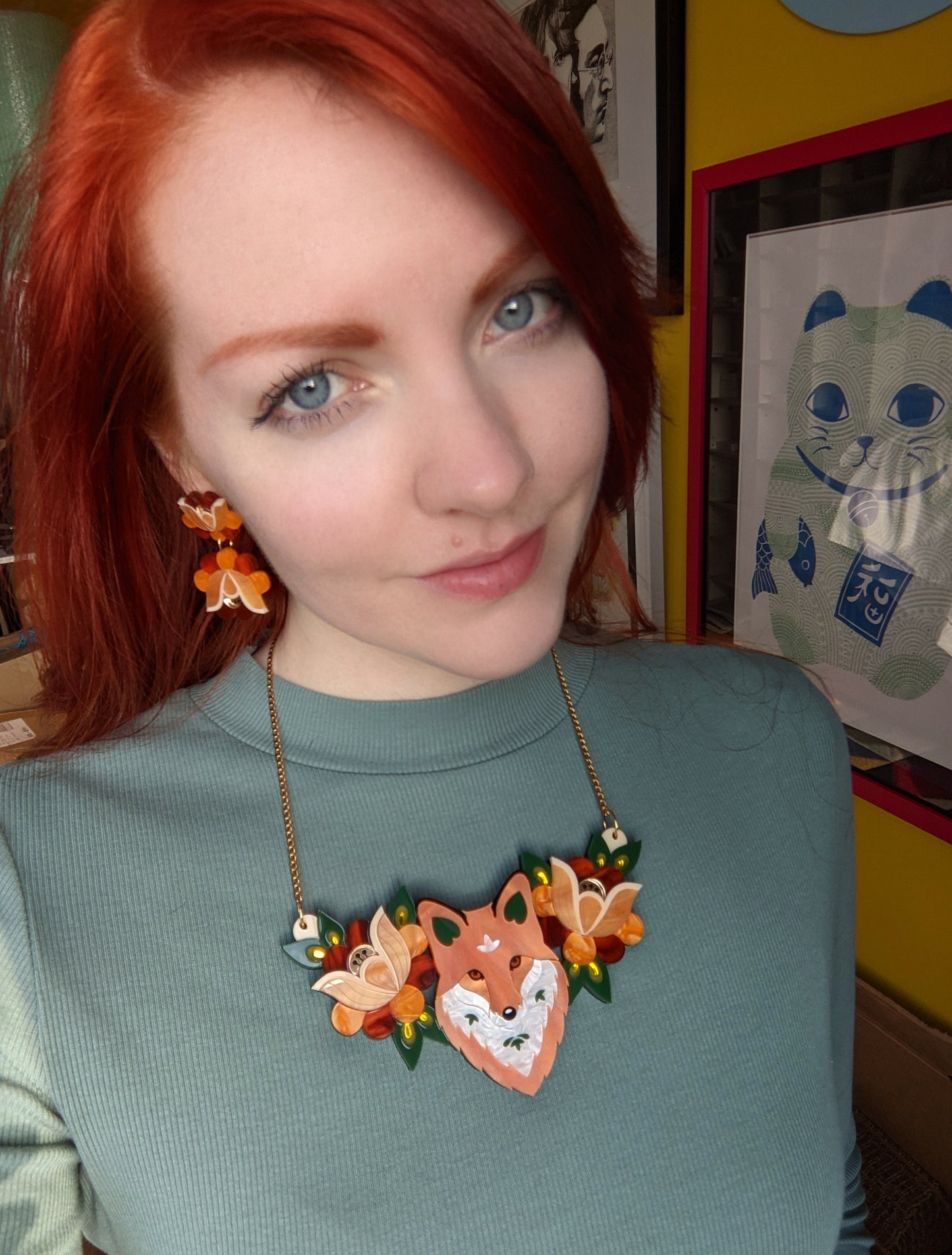 PRE ORDER Folk Fox Bib Necklace