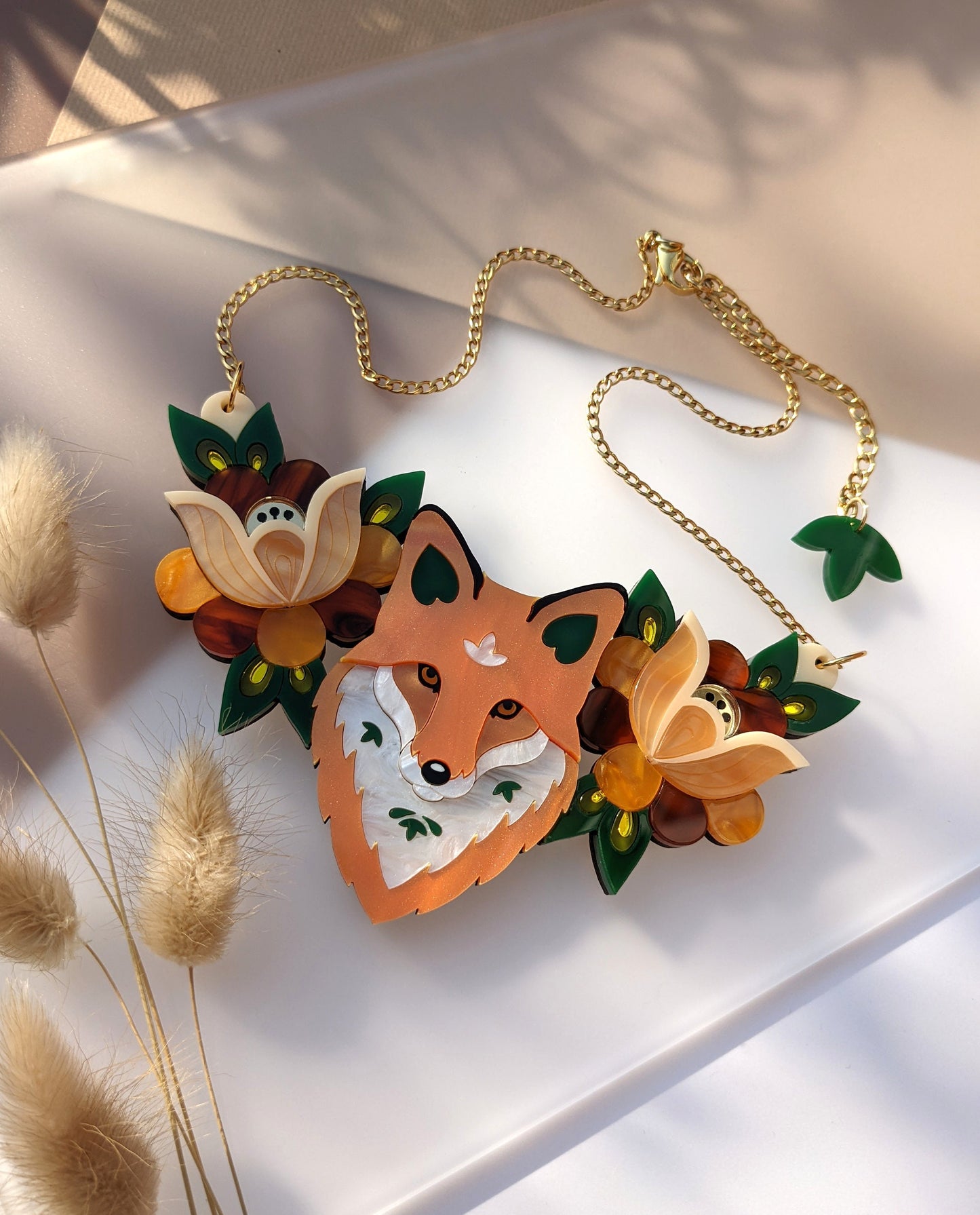 PRE ORDER Folk Fox Bib Necklace