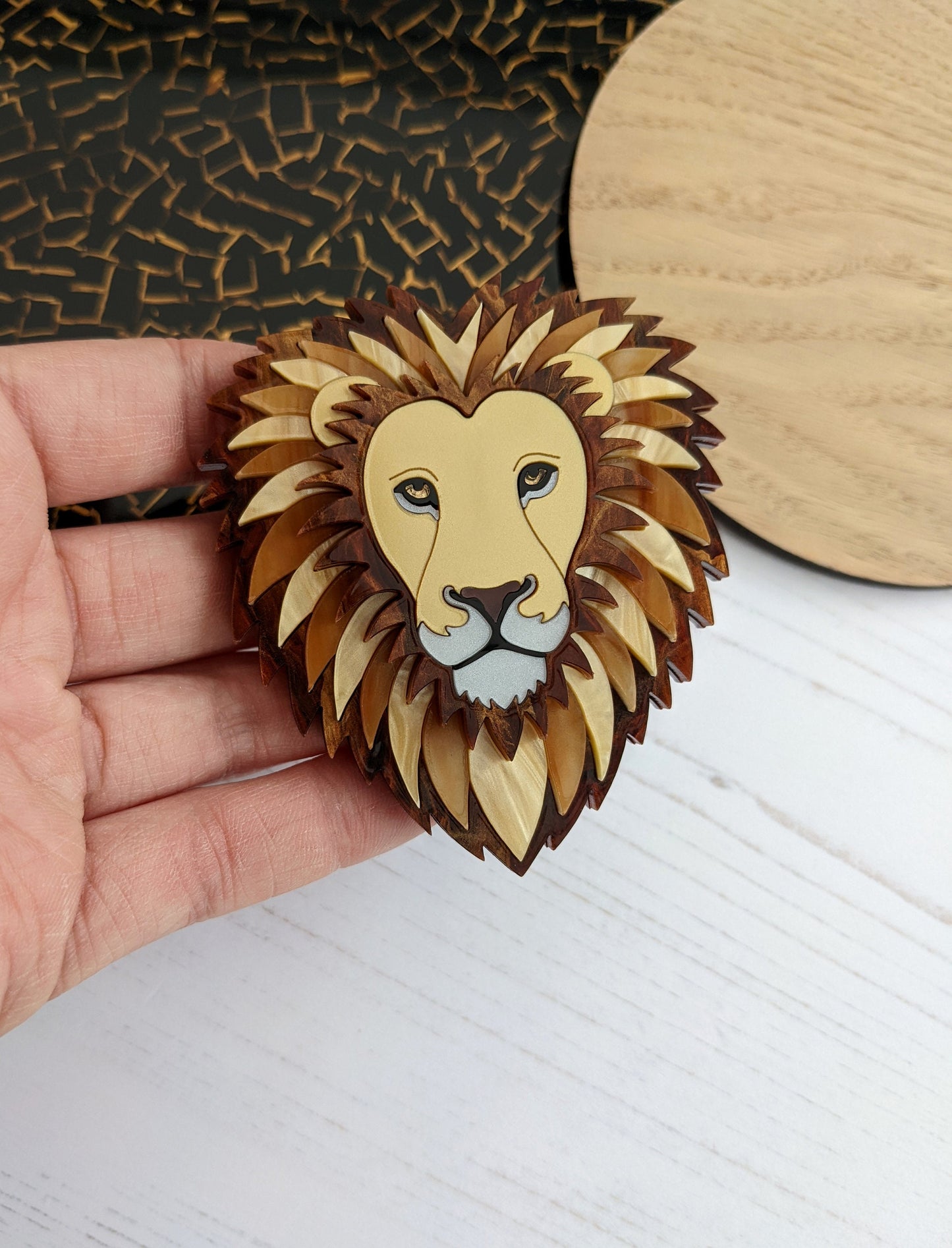 PRE ORDER Lion Brooch