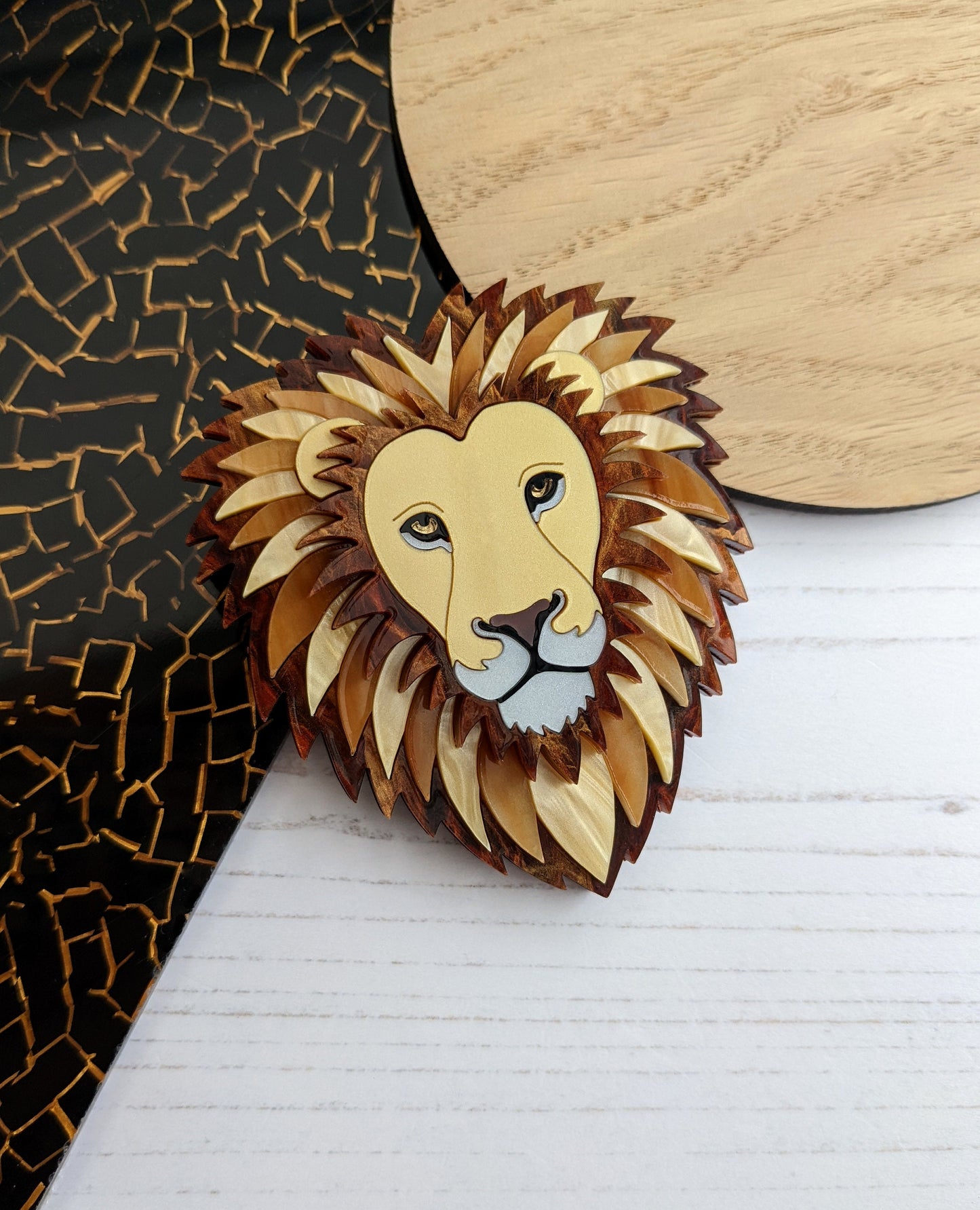 PRE ORDER Lion Brooch