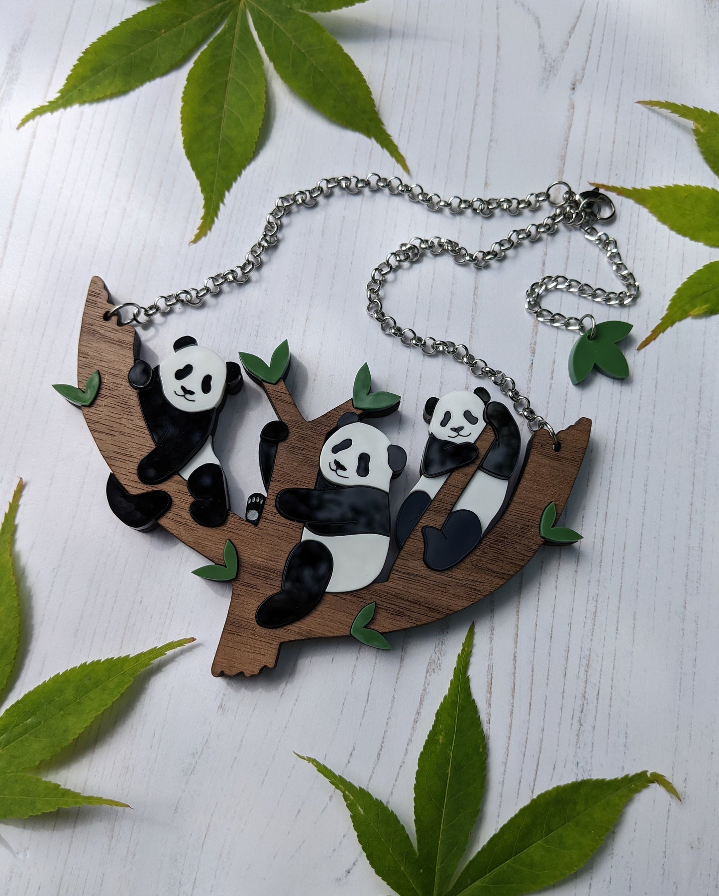 PRE ORDER Statement Panda Tree Necklace