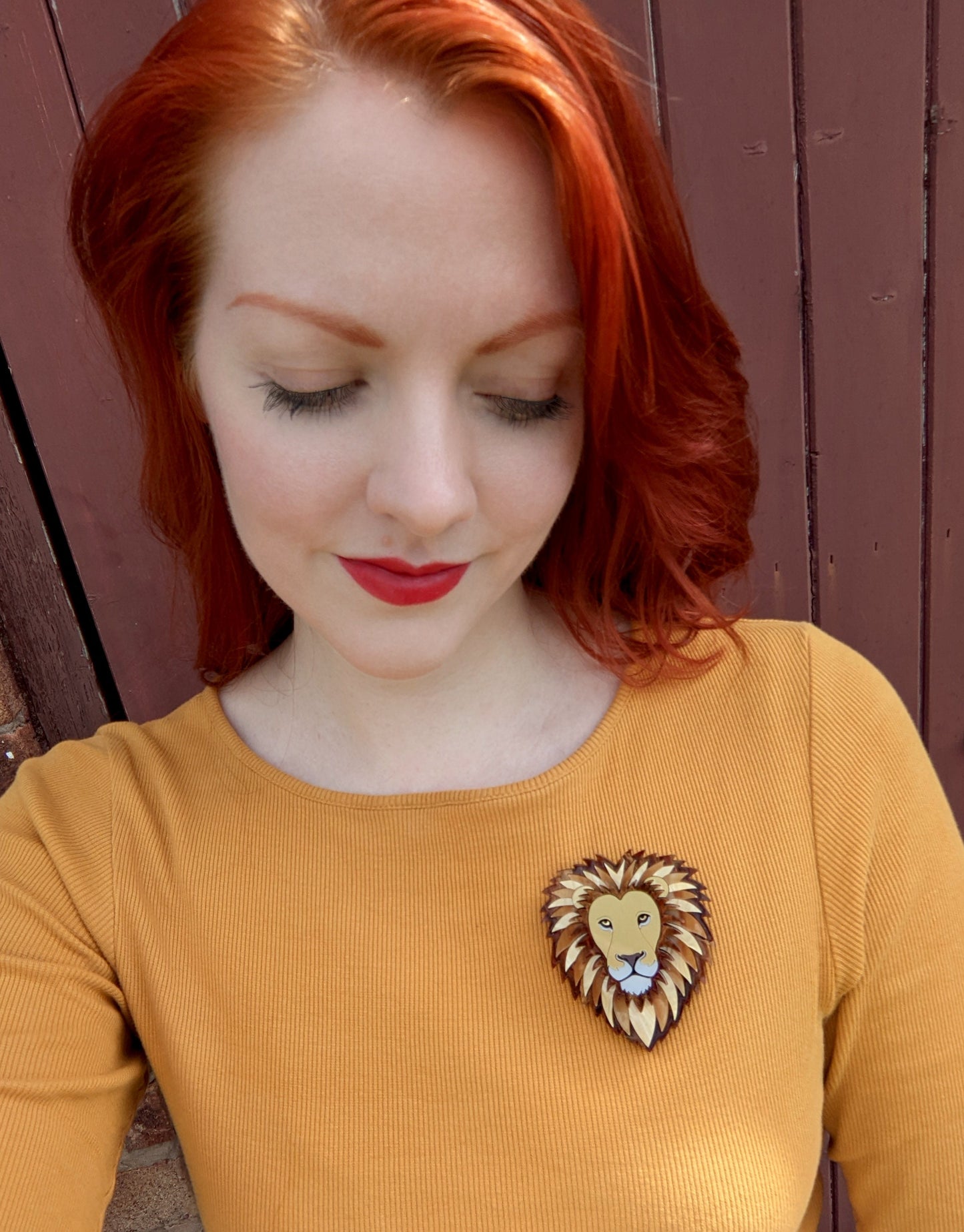 PRE ORDER Lion Brooch