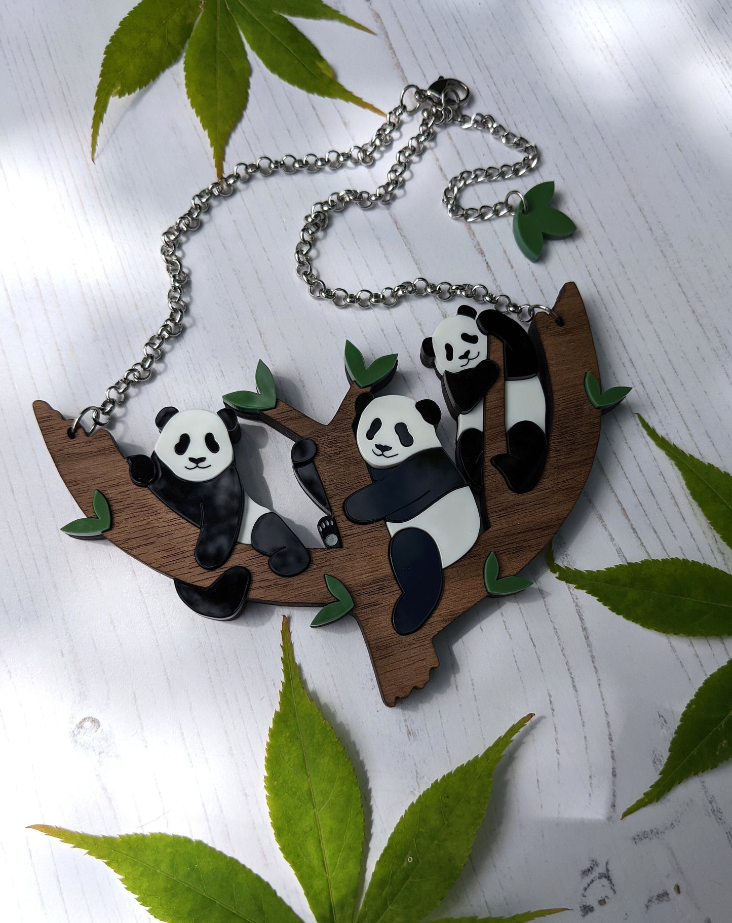 PRE ORDER Statement Panda Tree Necklace