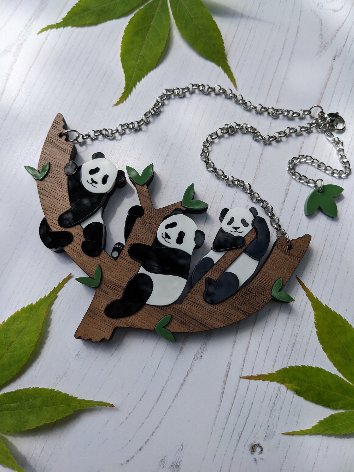 PRE ORDER Statement Panda Tree Necklace