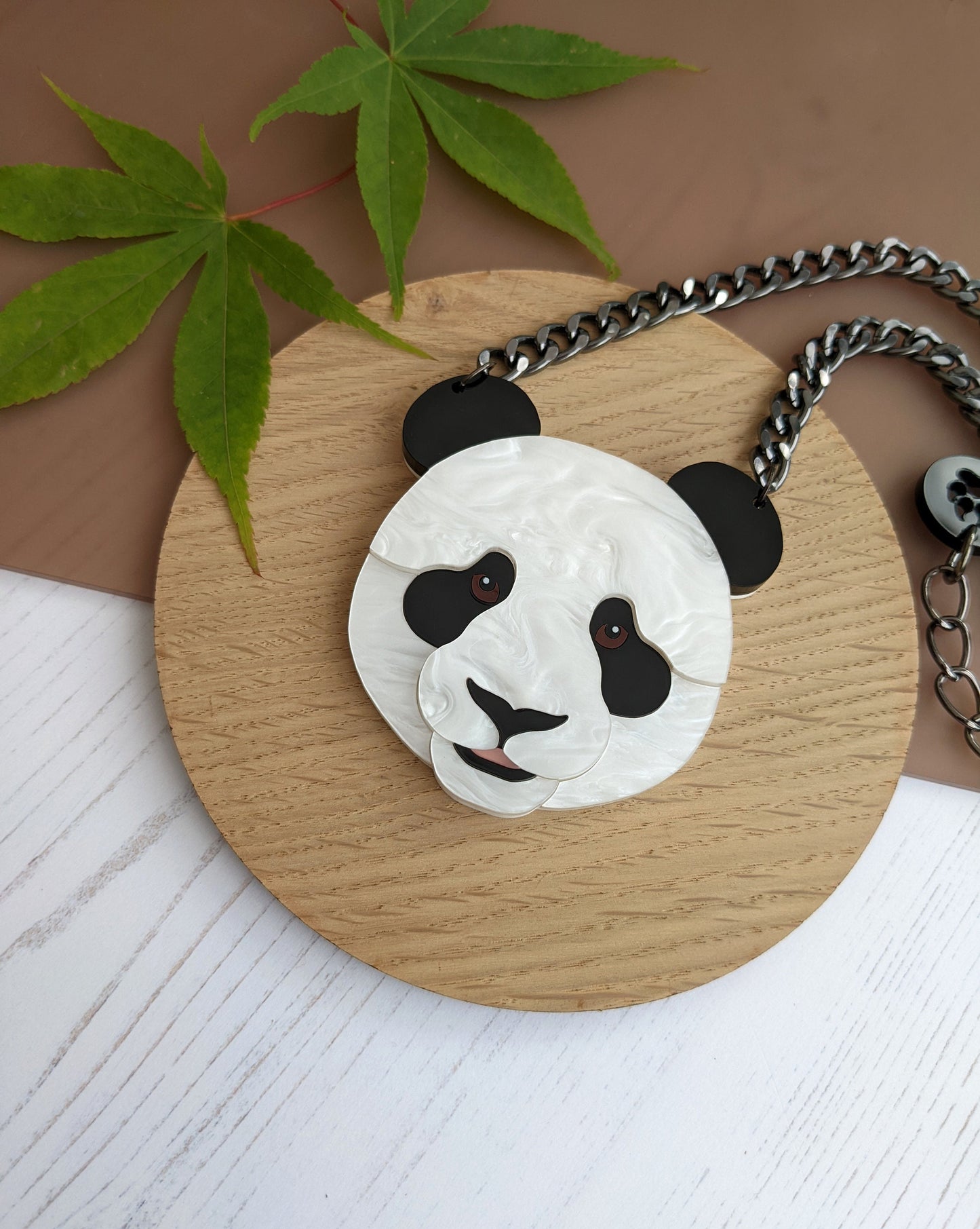 PRE ORDER Statement Panda Head Necklace