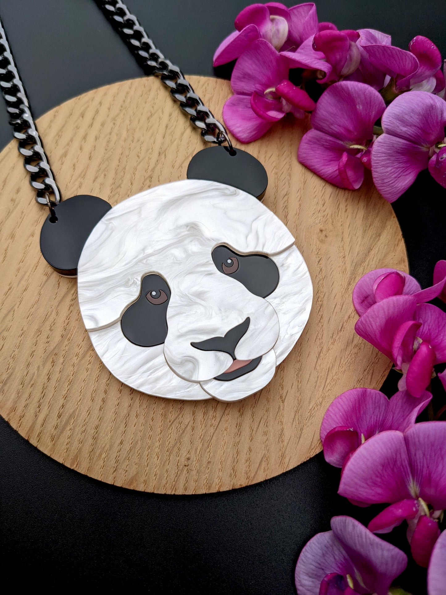 PRE ORDER Statement Panda Head Necklace