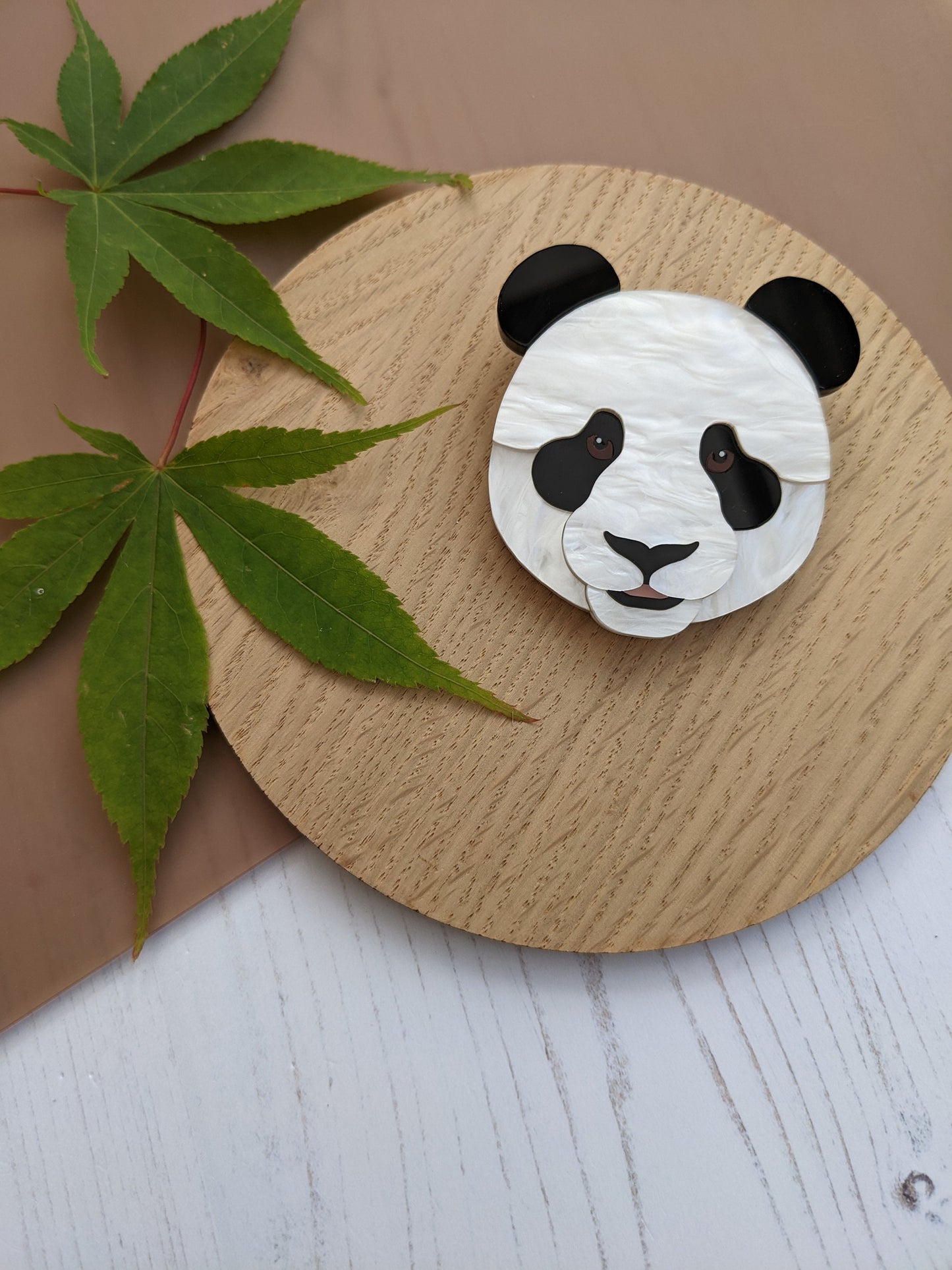 PRE ORDER Panda Head Brooch