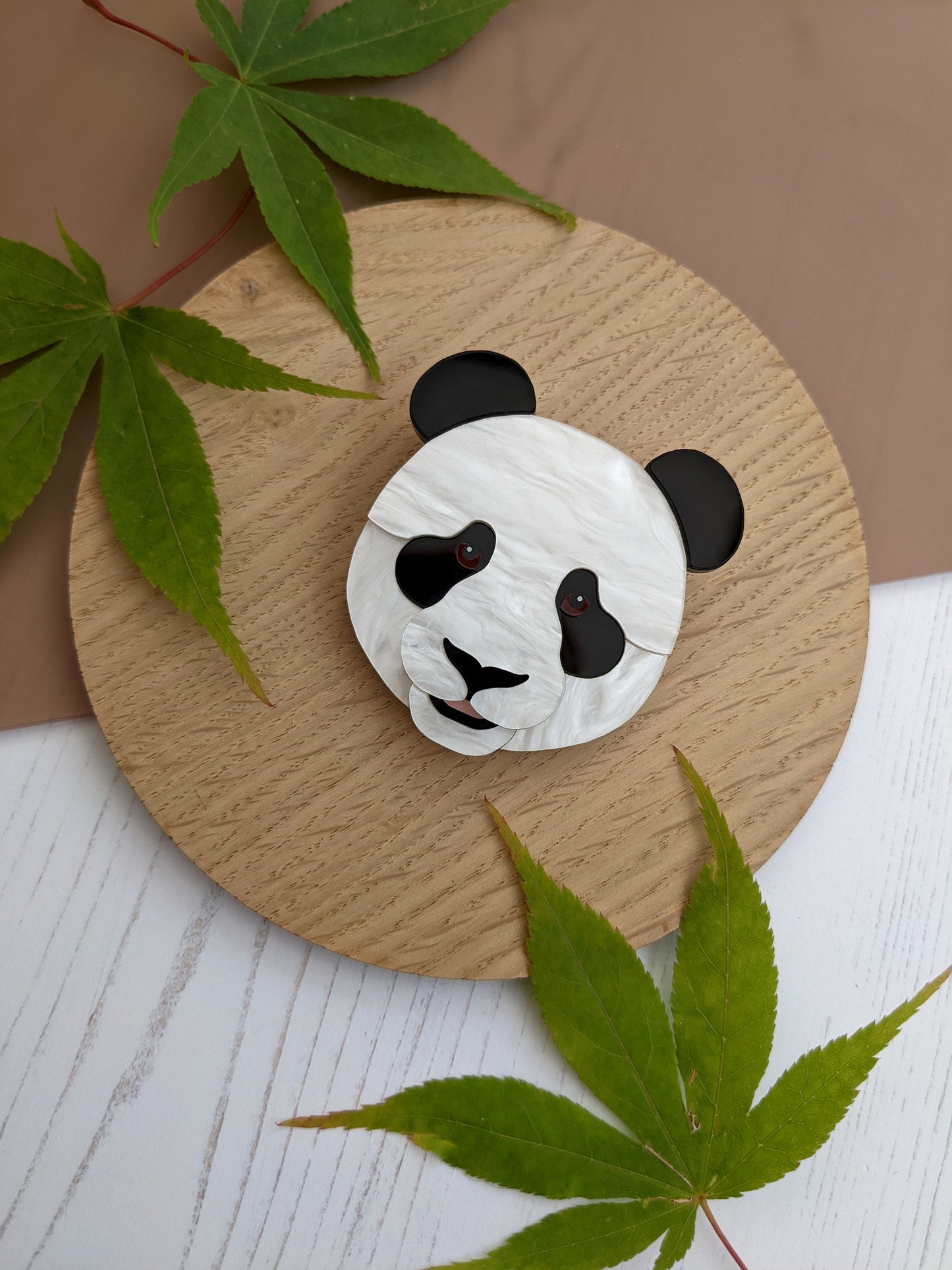 PRE ORDER Panda Head Brooch