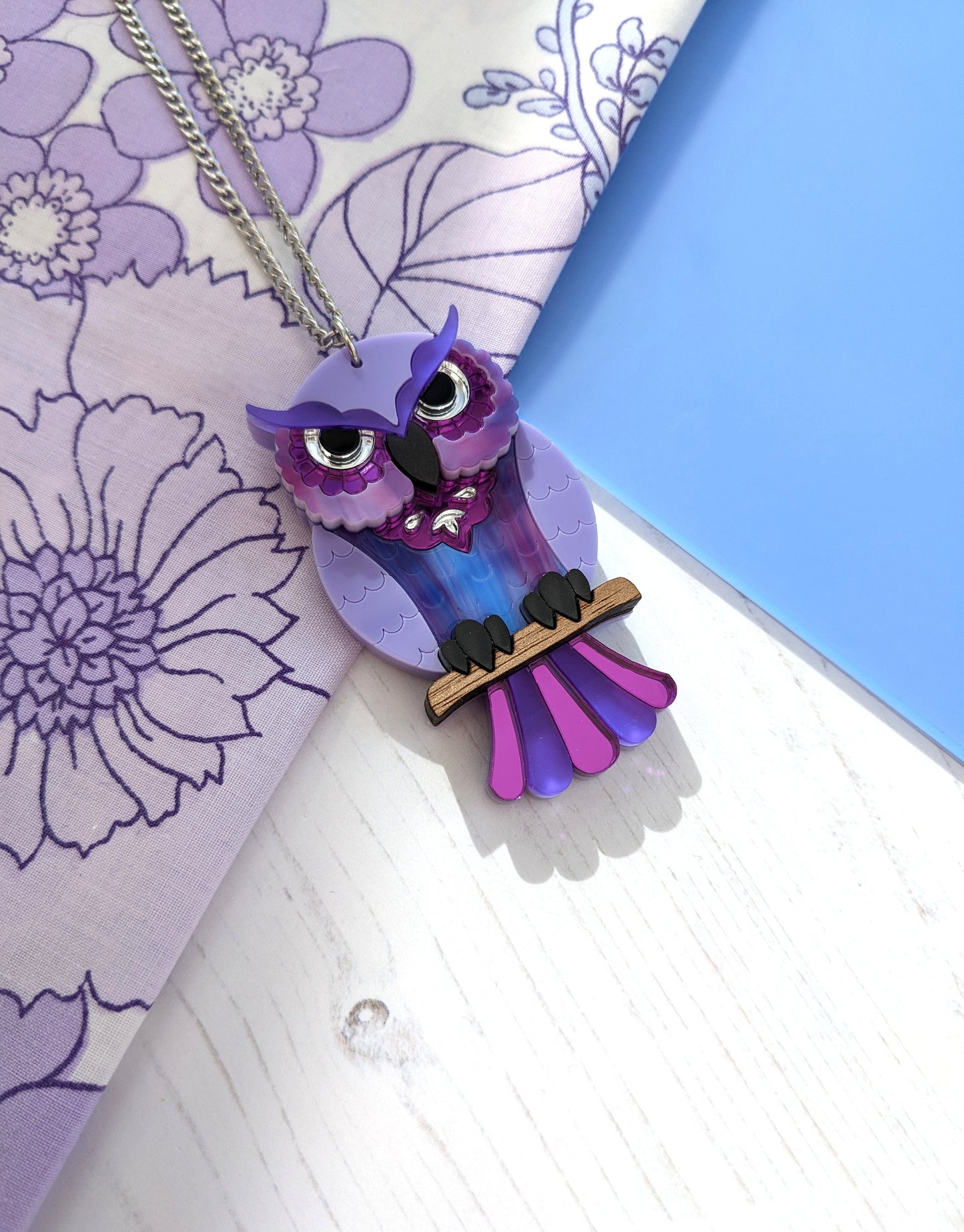 PRE ORDER Owl Pendant - 'Midnight'