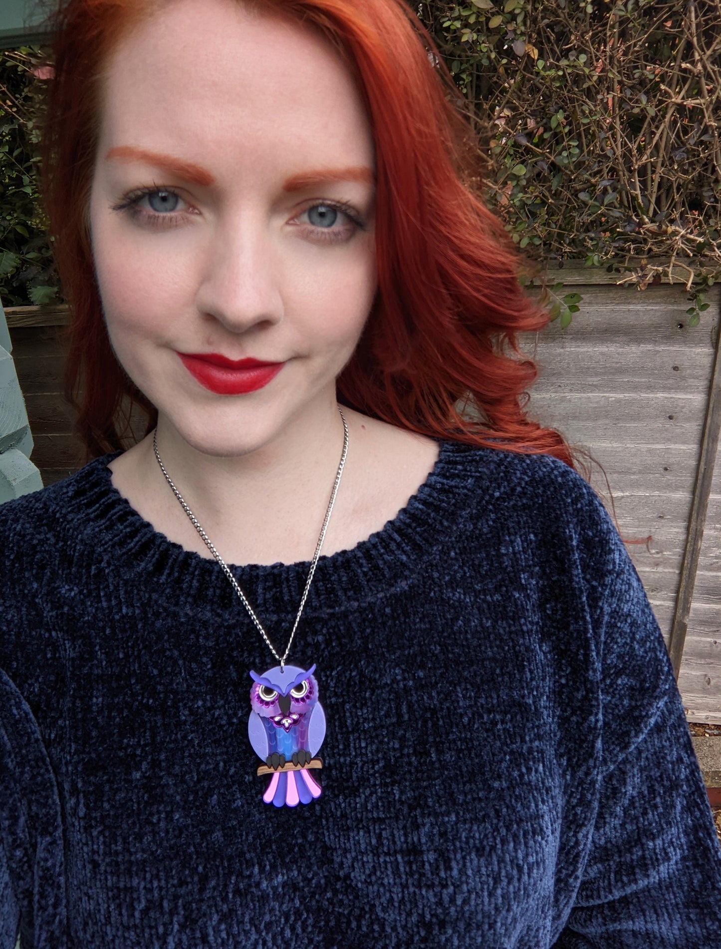 PRE ORDER Owl Pendant - 'Midnight'