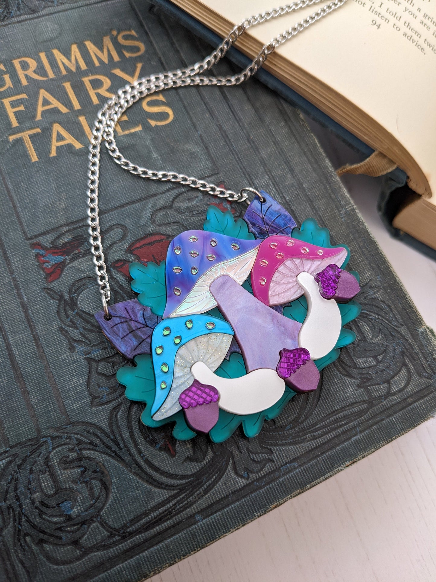 PRE ORDER Mushroom Necklace - Aurora