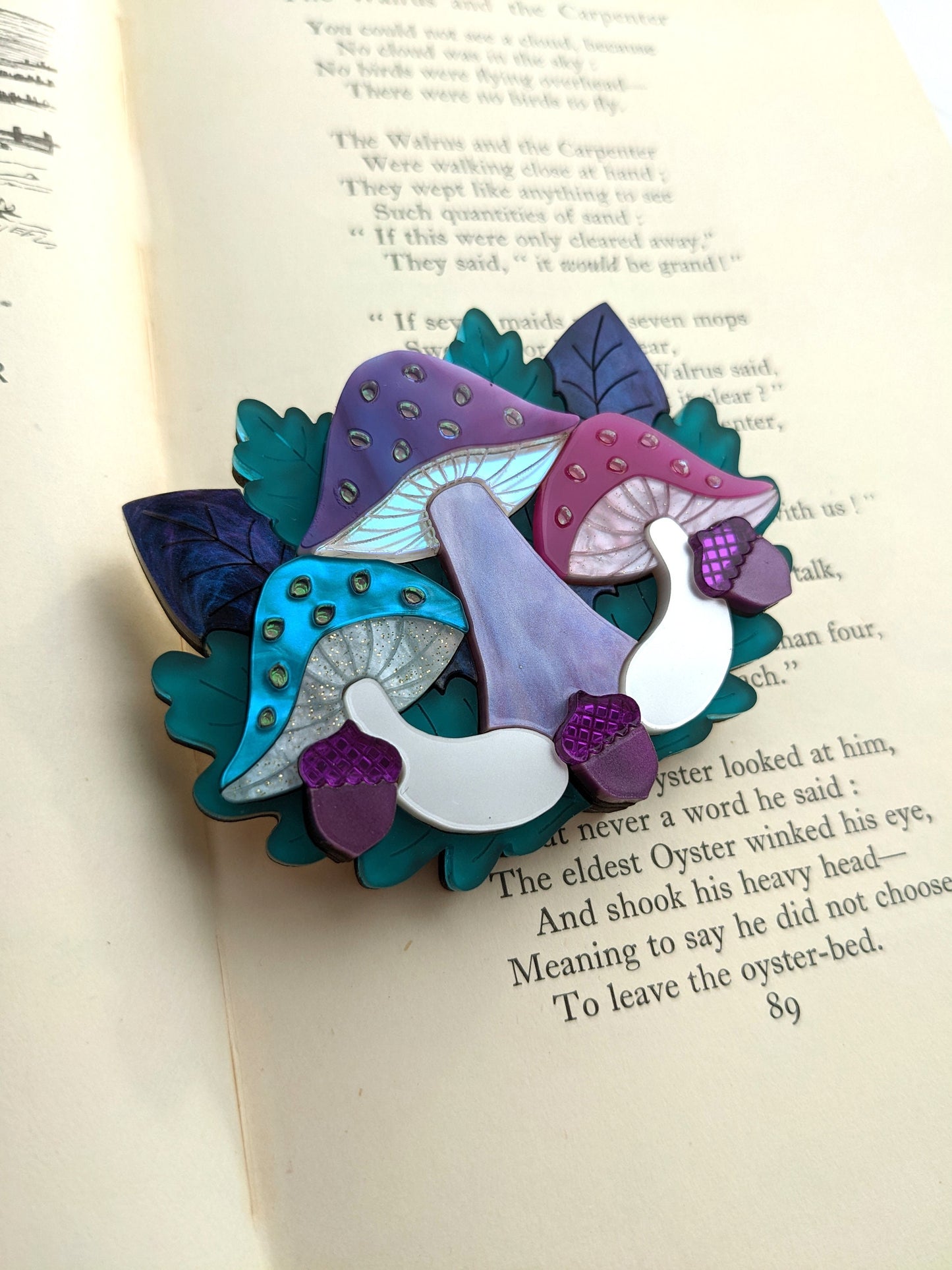 PRE ORDER Mushroom Brooch - Aurora