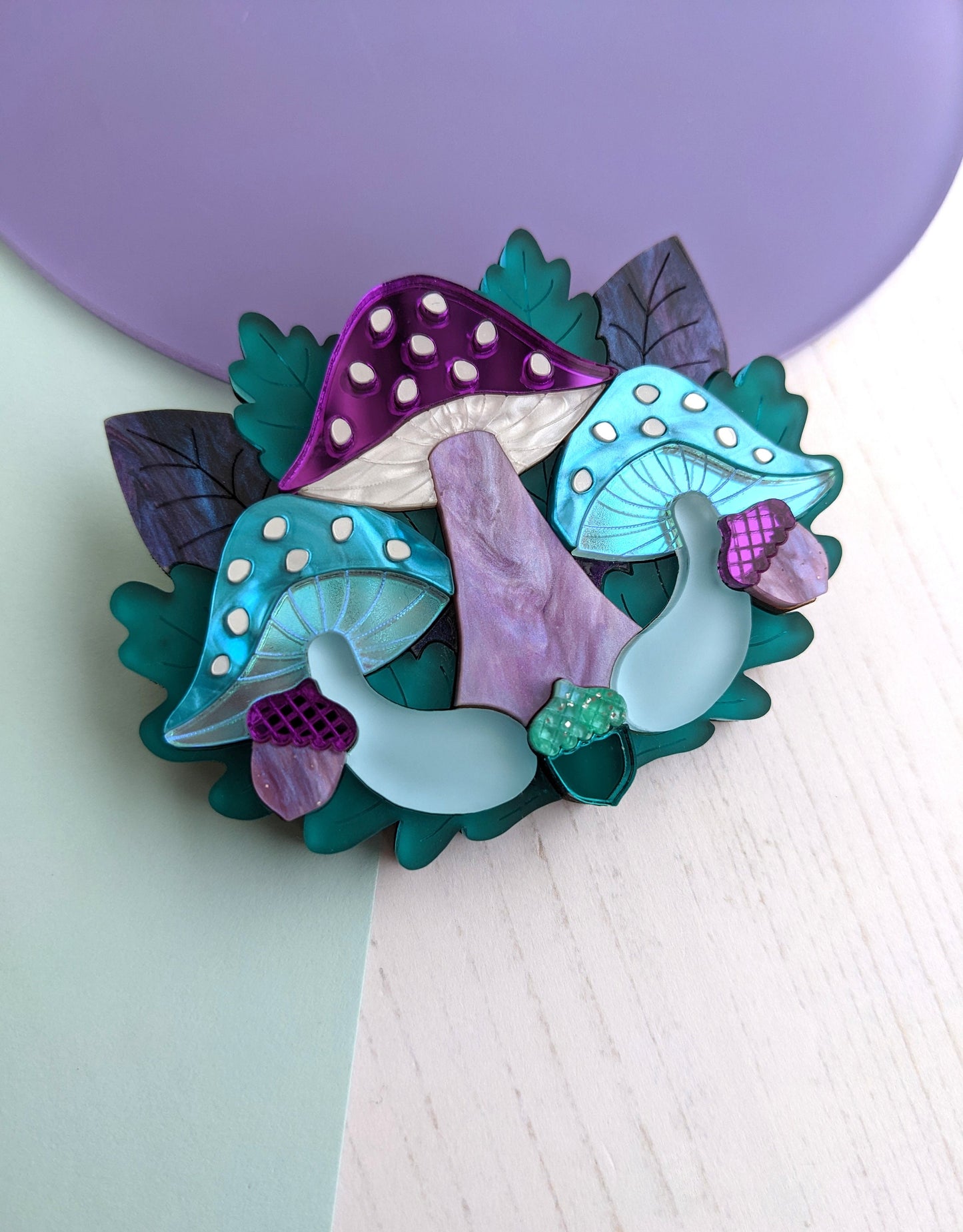 Mushroom Brooch - Dreamland