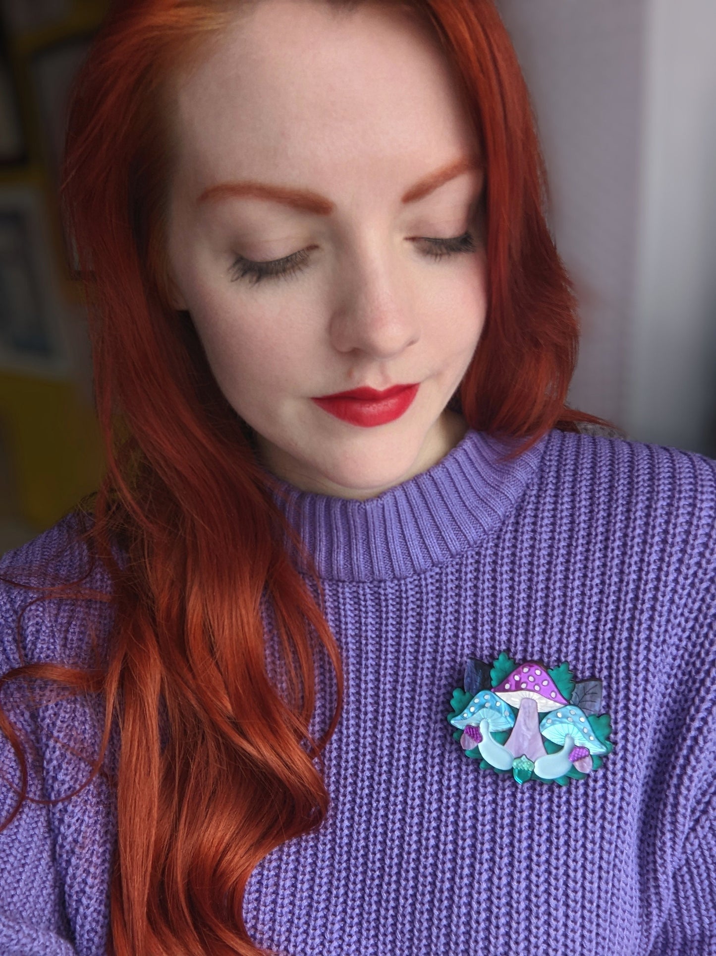Mushroom Brooch - Dreamland